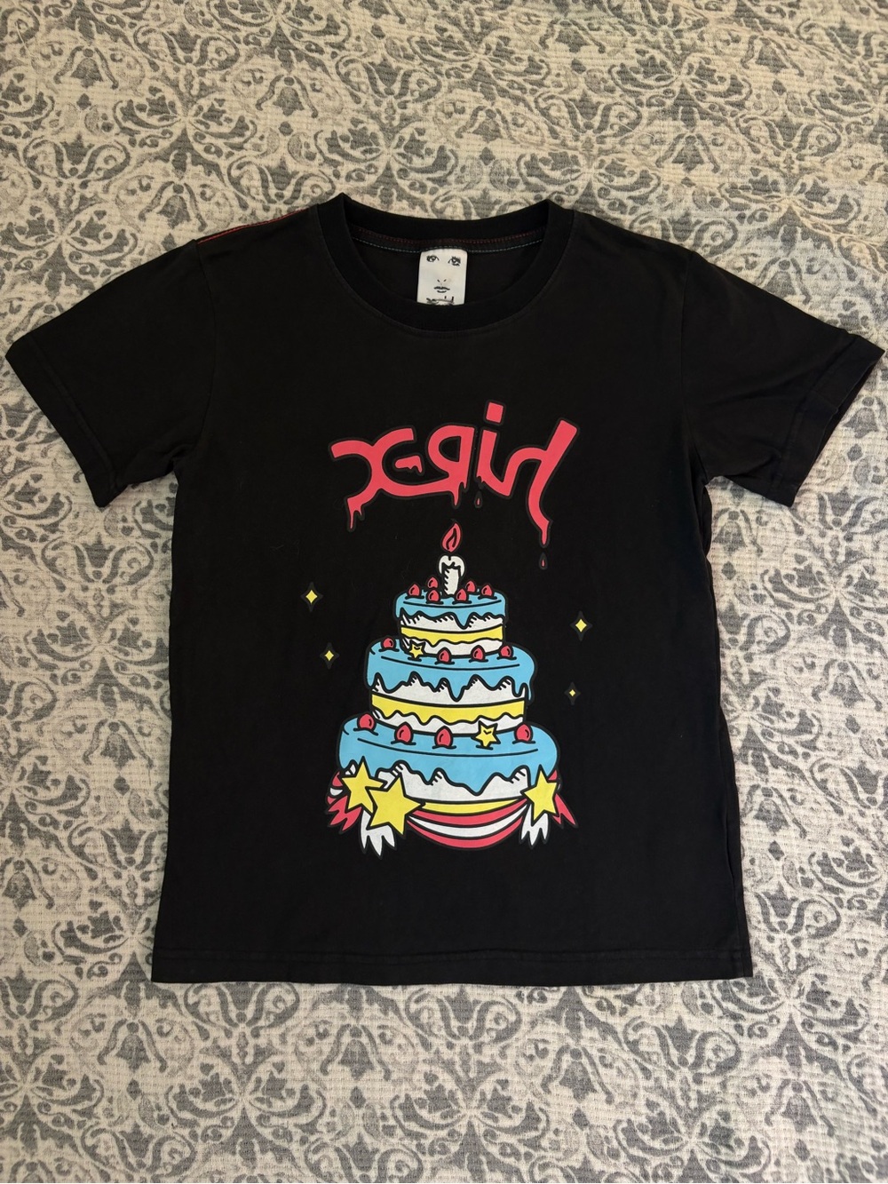 x-girl birthday graphic t-shirt
